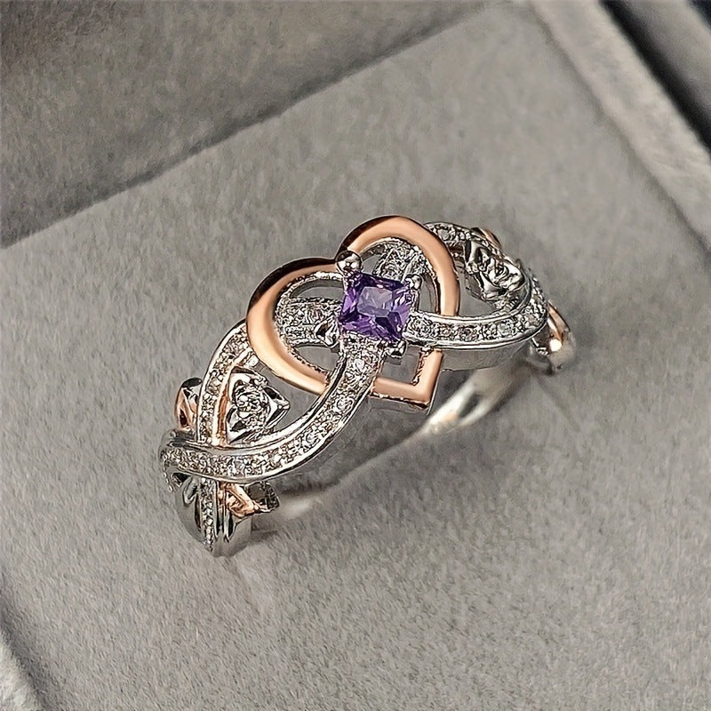 Violetheart Gold & Silver Ring | Mixed Gold