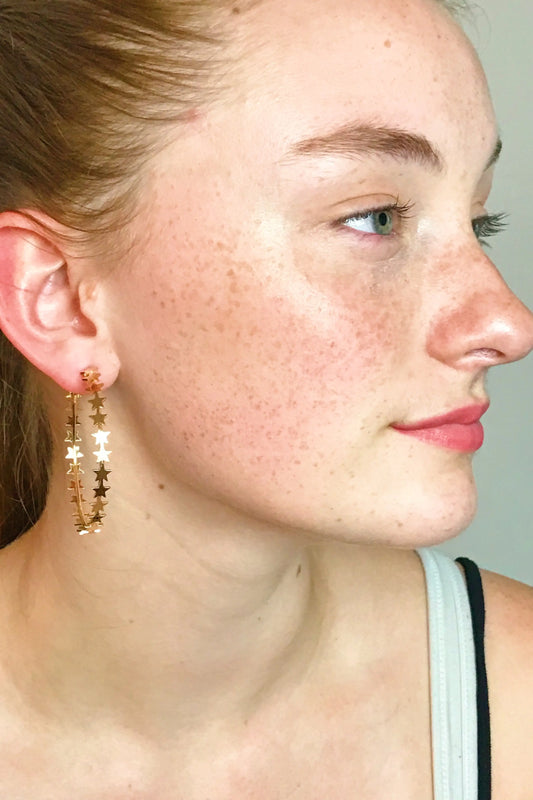 Startastic Earrings, Gold