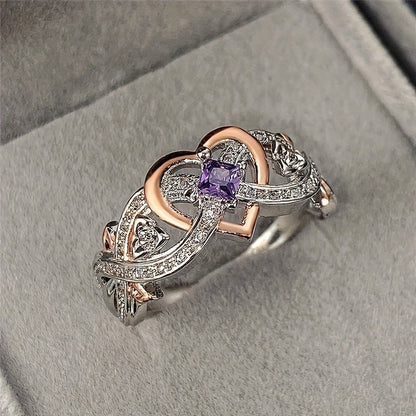 Violetheart Gold & Silver Ring | Mixed Gold